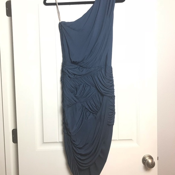 Halston Heritage XS Navy Cocktail Dress - Picture 3 of 4